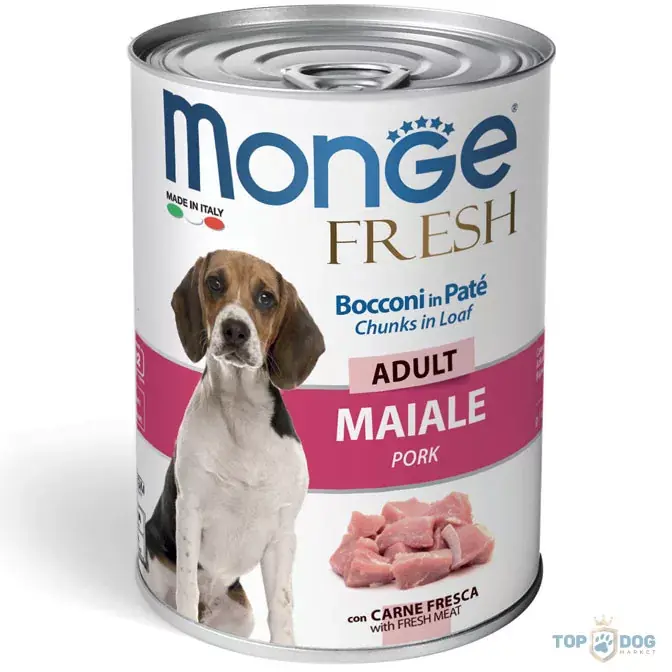Monge Dog 400gr Fresh Chunk in Loaf Sertés Biztonságos fizetés