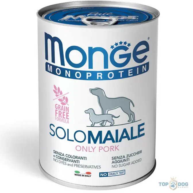 Monge Dog 400gr Monoprotein sertés Biztonságos fizetés