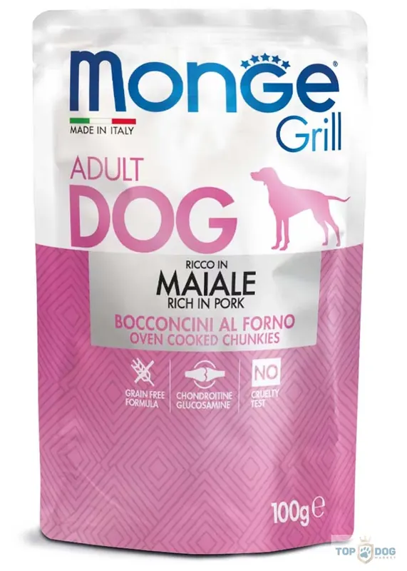 Legnépszerűbb Monge Grill Dog 100g Sertés