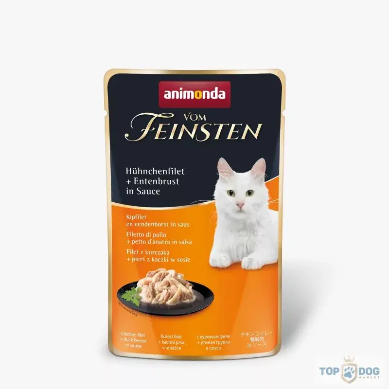 Ajánlat Animonda Vom Feinsten Fines Filets kacsa, pulykamellfilé 85g