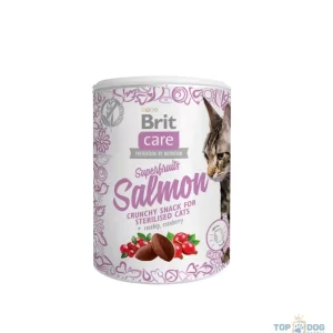 Kedvezményes ár Brit Care Cat Snack Superfruits Salmon 100g