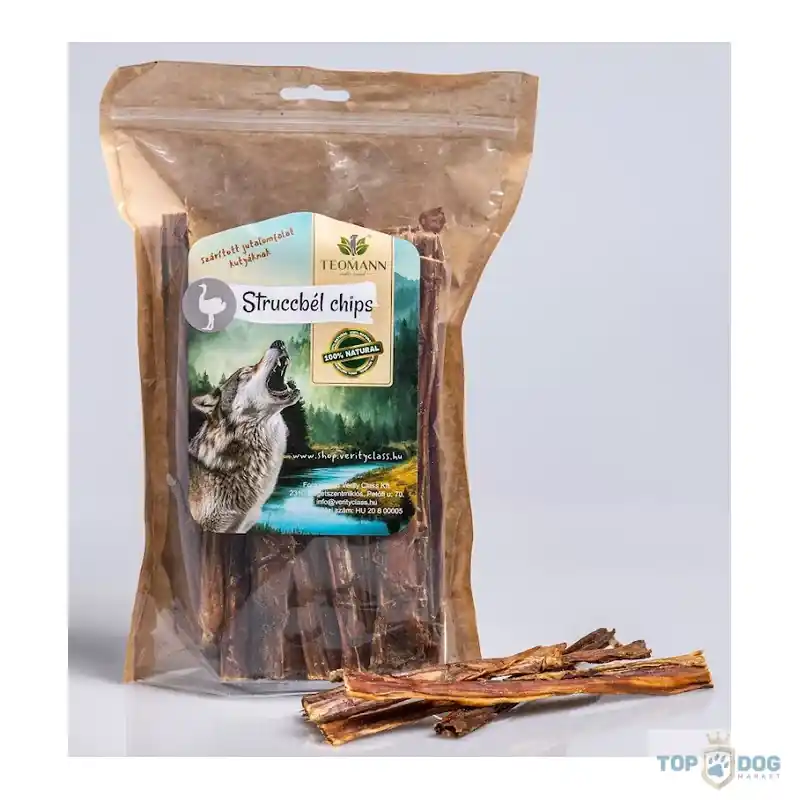 Akció Teomann Szárított Struccbél Chips 125gr