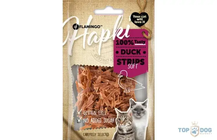 Kedvezményes ár Flamingo Hapki puha kacsa strips 50gr 561002