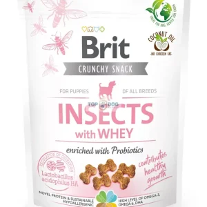 Népszerű Brit Care Dog Crunchy Cracker Puppy Insects with Whey and Probiotics 200g