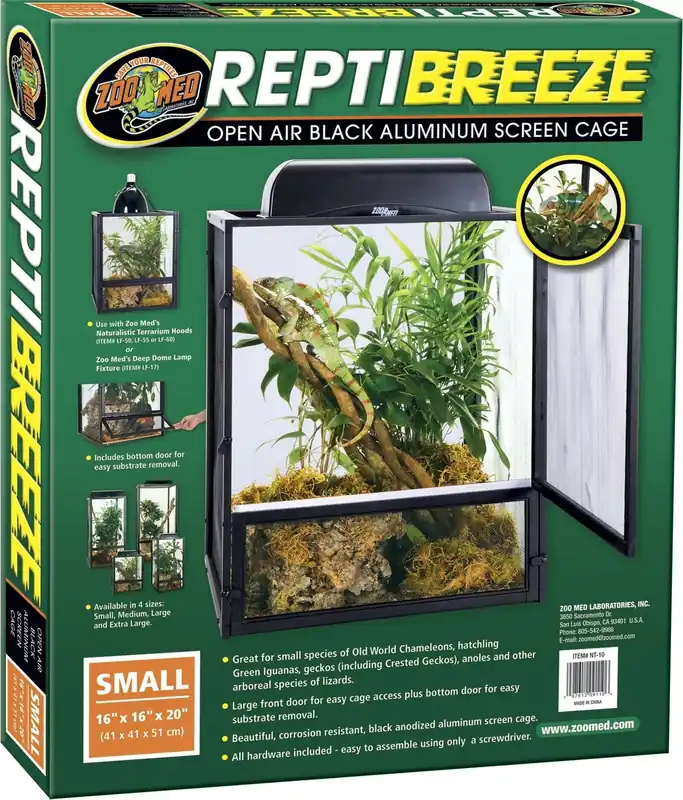 Vedd meg online Zoo Med ReptiBreeze Alum Screen Cage 40x40x50cm