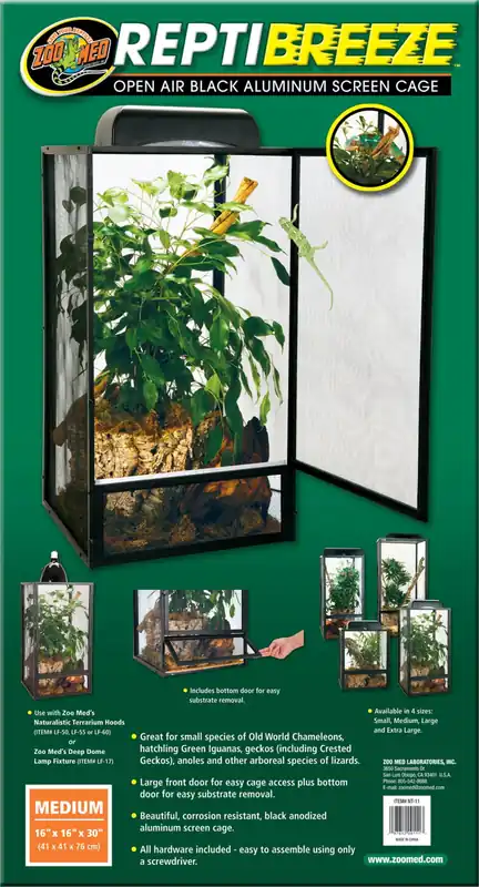 Zoo Med ReptiBreeze Alum Screen Cage 40x40x76cm Ne maradj le