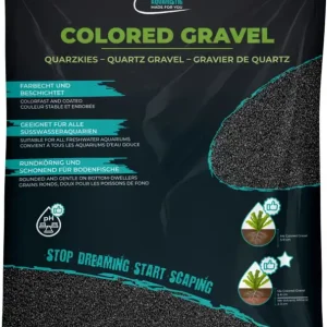 me Aquaristic Me Colored Gravel Obsidian Black, 1-2 mm, 10 kg Újdonság