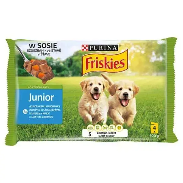 Árengedmény Friskies Vitafit Junior Csirke répával szószban 4x100g