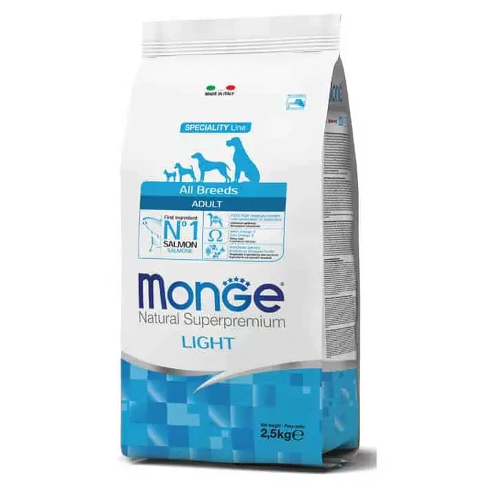 Vedd meg most MONGE DOG Adult Light Lazac 2,5Kg