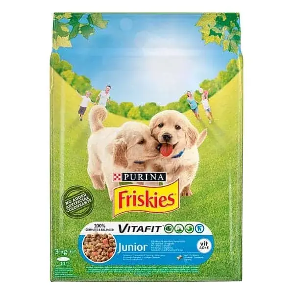 FRISKIES Junior Csirke-Zöldség 3kg Expressz kézbesítés