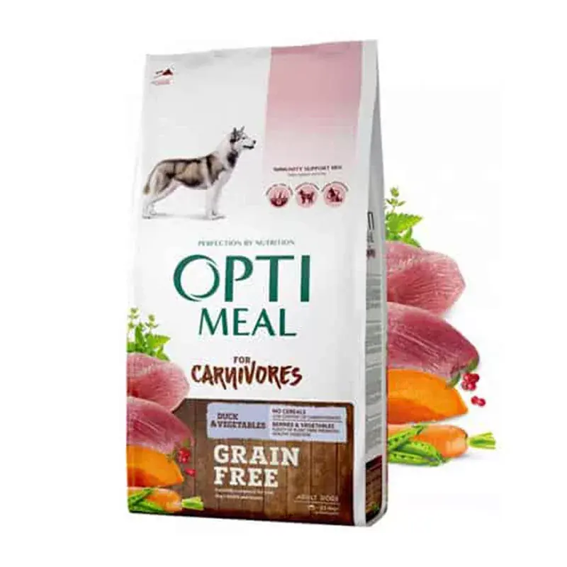 OPTIMEAL DOG DRY CARNI 10KG GFREE KACSA-ZÖLDSÉ Biztonságos fizetés