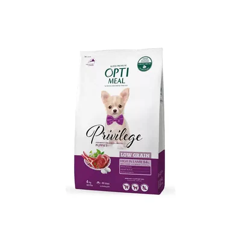 Legkelendőbb OPTIMEAL DOG DRY PRIV PUPPY MINI 4KG BÁRÁNY LOWGRAI