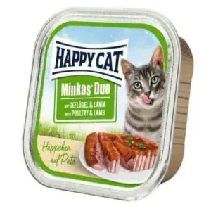 Happy Cat Duo macskaeledel 100 g Szárnyas & Bárány Olcsóbb