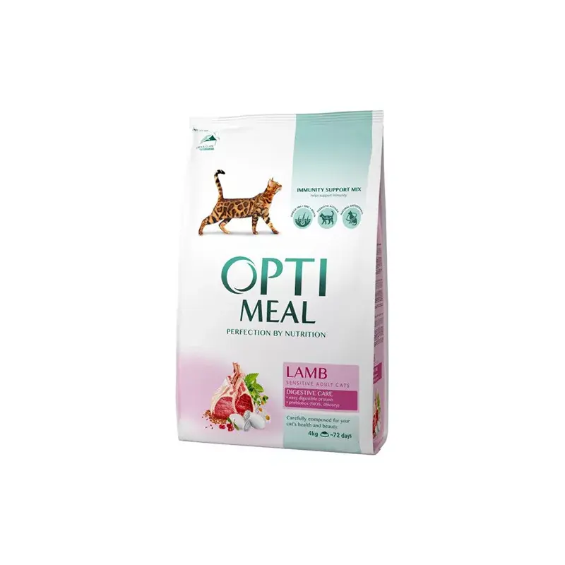 OPTIMEAL CAT SENSITIVE SZÁRAZ MACSKATÁP BÁRÁNY 4KG Azonnali szállítás