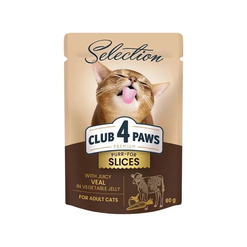 xCLUB4PAWS CAT POUCH SELECT SLICES 80G BORJÚ JELLY Korlátozott ajánlat