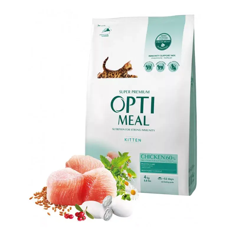 Kiárusítás OPTIMEAL KITTEN SZÁRAZ MACSKATÁP CSIRKE 4KG