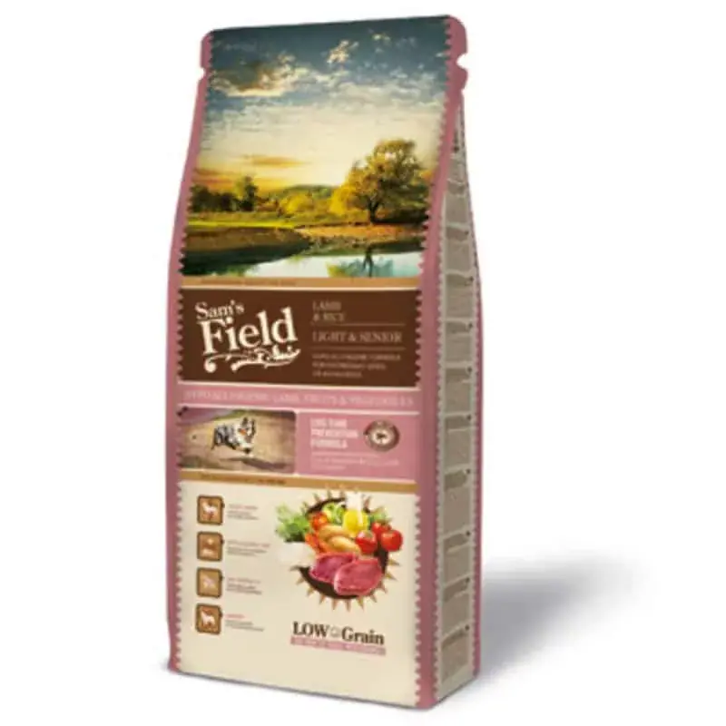 SAM‘S FIELD Light & Senior Hipoallergén - bárány és rizs 13kg Rendeld meg most