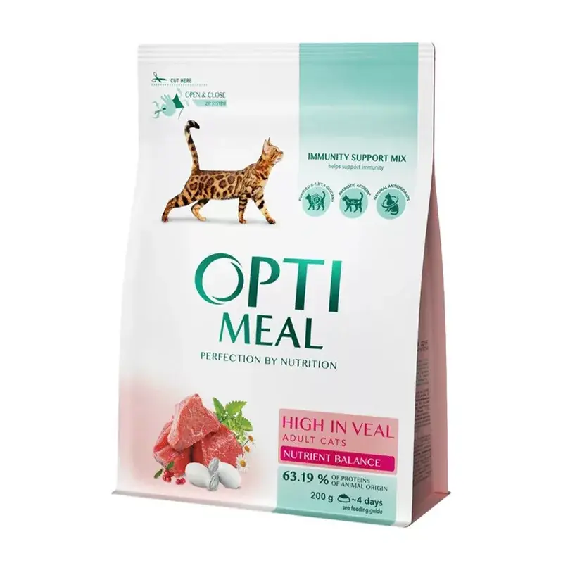 Ajánlat OPTIMEAL CAT EXTRA TASTE BORJÚ 200G