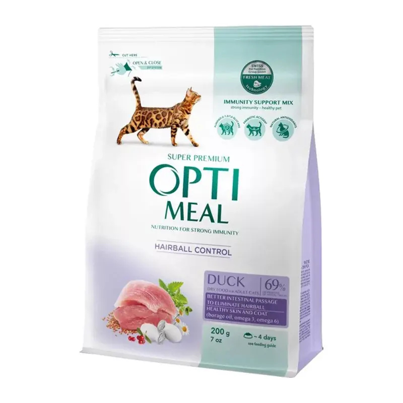 OPTIMEAL CAT HAIRBALL KACSA 200G Árcsökkenés