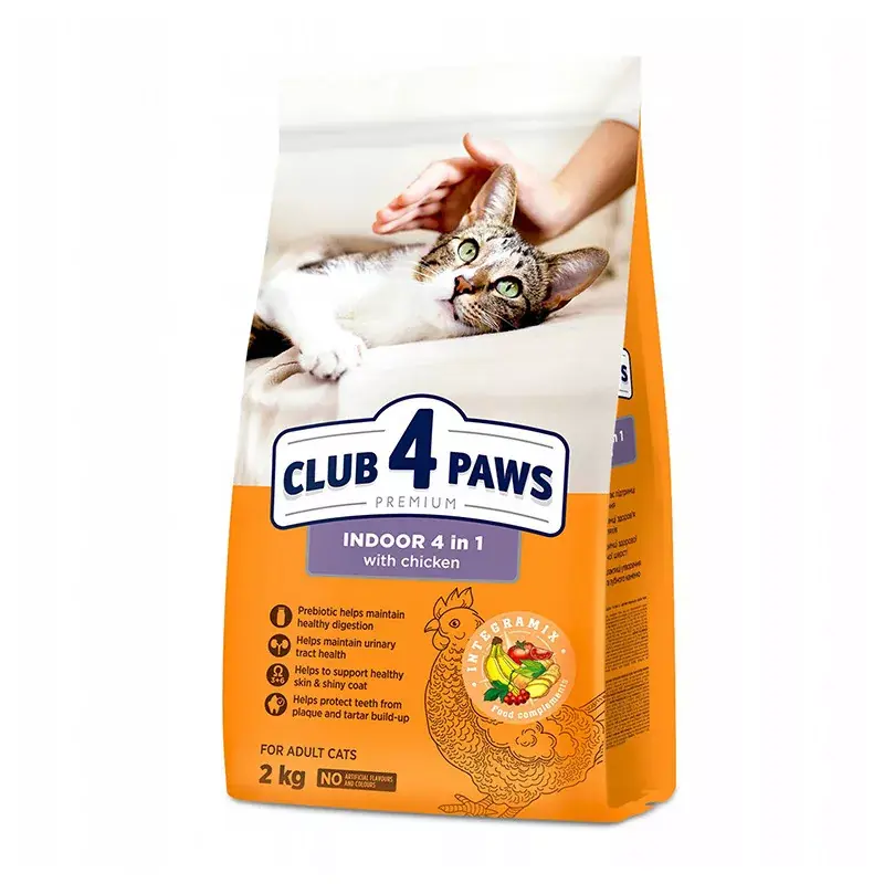 Kihagyhatatlan ajánlat CLUB 4 PAWS PREMIUM CAT INDOOR 2KG