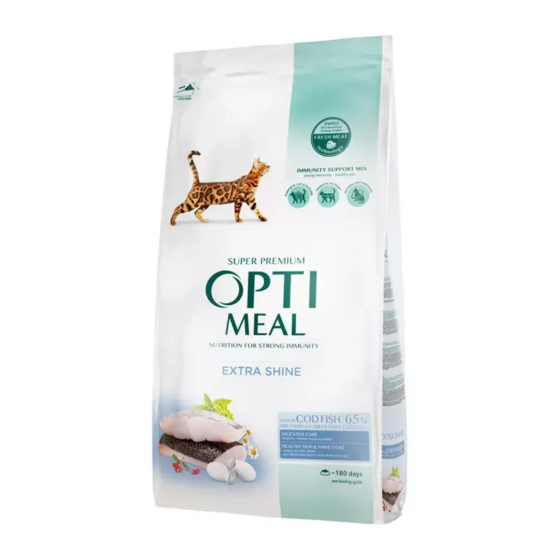 Vedd meg online OPTIMEAL CAT DRY EXTRA SHINE 1,5KG TŐKEHAL