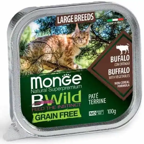 Monge Cat Bwild Pástétom - Bivaly zöldségekkel 100g Vedd meg online