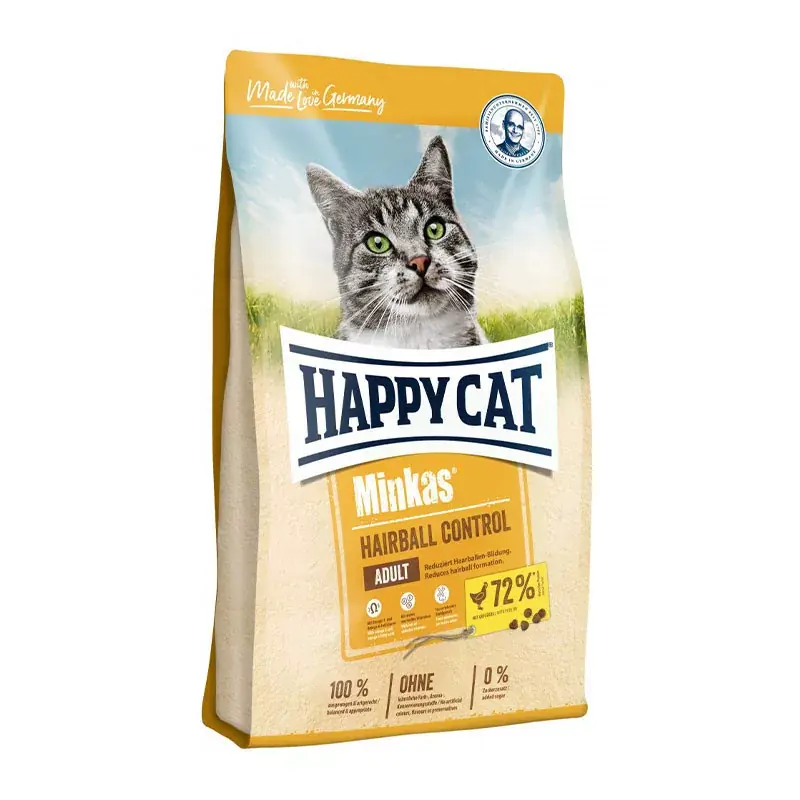 Akció xHAPPY CAT MINKAS HAIRBALL CONTROLL 1,5KG BAROMFI