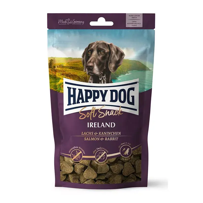 Utolsó esély HAPPY DOG SOFT SNACK IRELAND 100G LAZAC-NYÚL