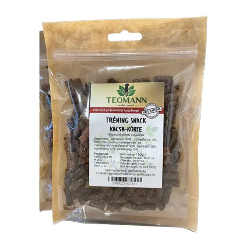 Legkelendőbb TEOMANN TRÉNING SNACK KACSA KÖRTE 100 G