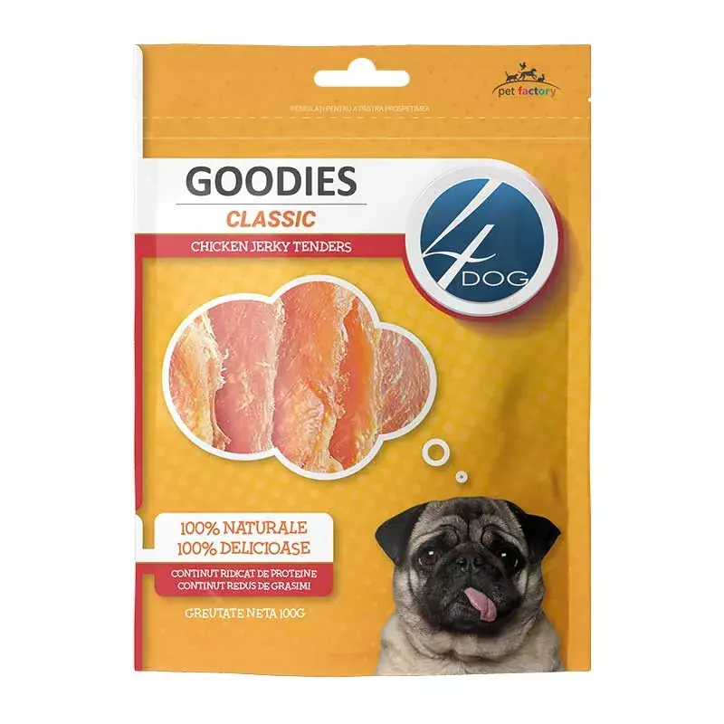 4DOG CLASSIC CSIRKE JERKY TENDERS 100G Árcsökkenés