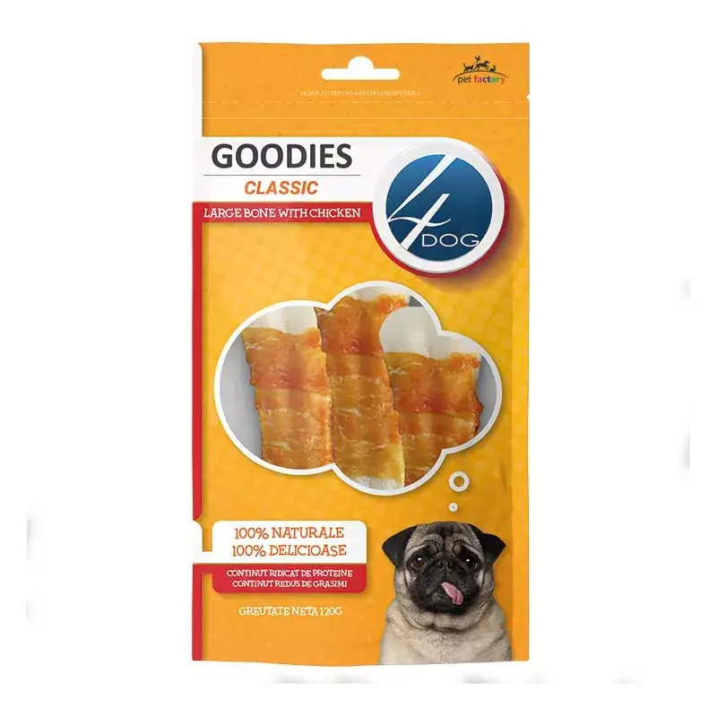 Kiárusítás 4DOG CLASSIC CSIRKE ÓRIÁS CSONT 120G