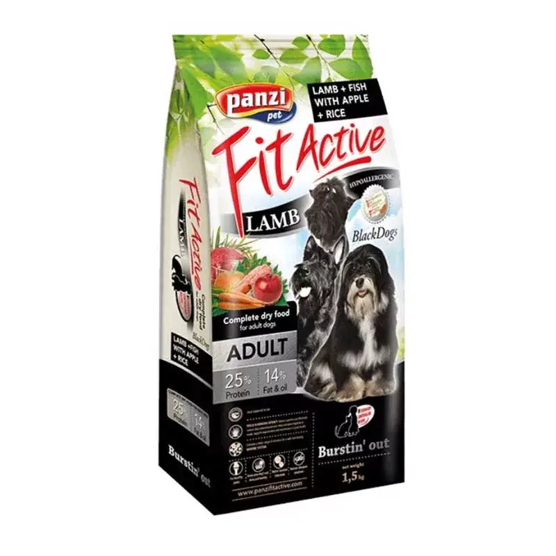 Legjobb ár FitActive Felnőtt Black Dogs kutyaeledel / Bárány 1,5 kg
