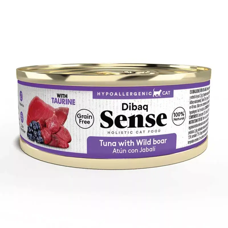 Gyors kiszállítás DIBAQ SENSE TUNA WITH WILD BOAR - GABONAMENTES, HIPOALLERGÉN ELEDEL TONHALLAL ÉS