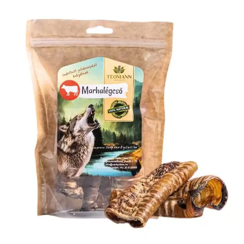 Kiárusítás TEOMANN SZÁRÍTOTT MARHALÉGCSŐ 125G