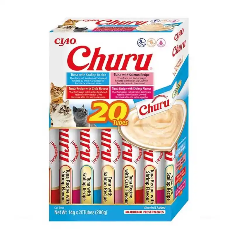 CHURU CIAO JUTIFALAT MIX 20x14G TON-TEN Azonnali szállítás