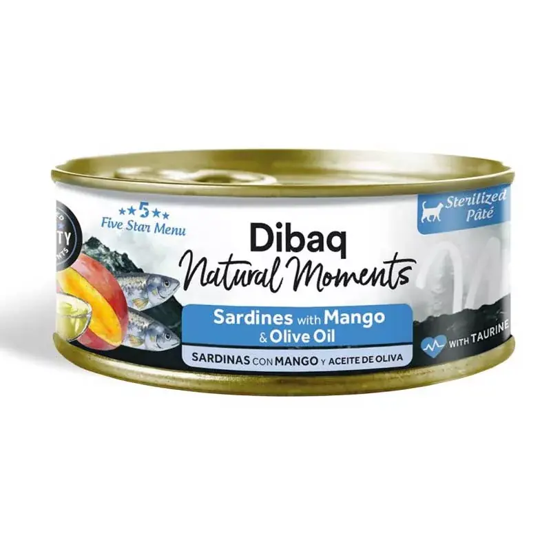 Olcsóbb Dibaq Natural Moments CAT STERILIZED 70G SZARDÍNIA-MANGÓ