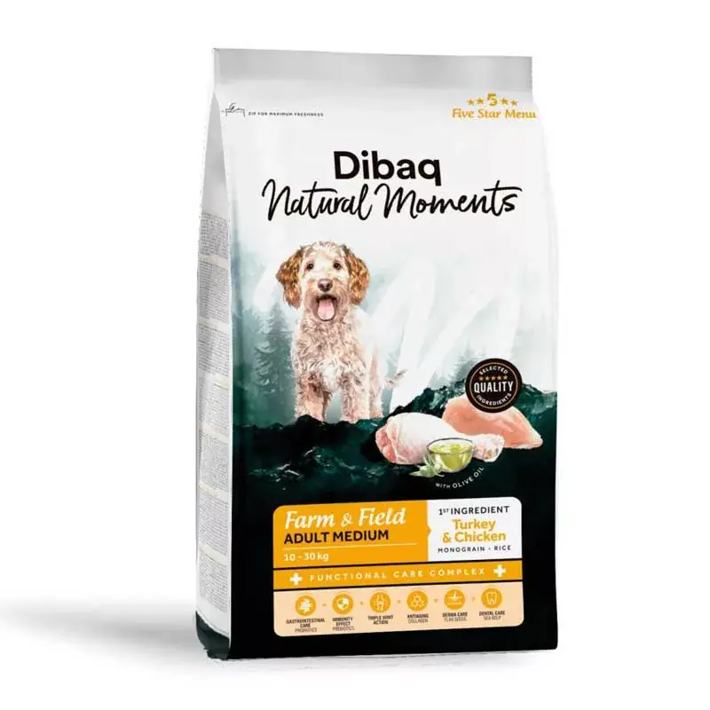Dibaq Natural Moments DOG FARM&FIELD ADULT MEDIUM 2KG PULYKA-CSIRKE Bestseller