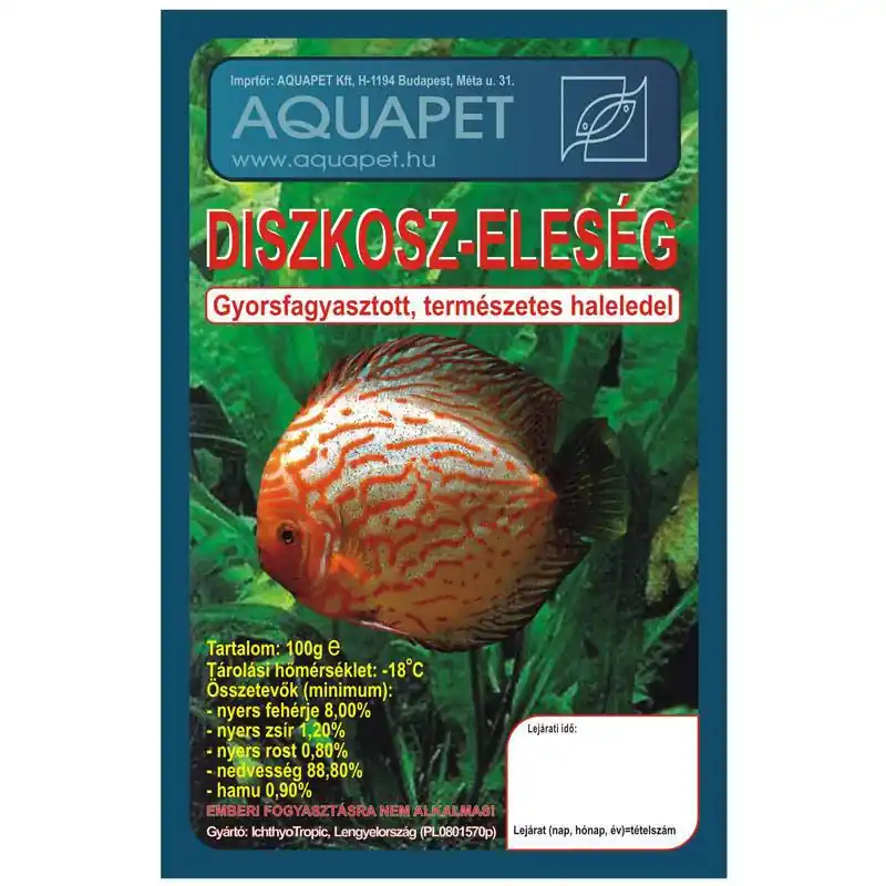 Fagyasztott diszkosz-eleség 100 gramm Azonnali szállítás