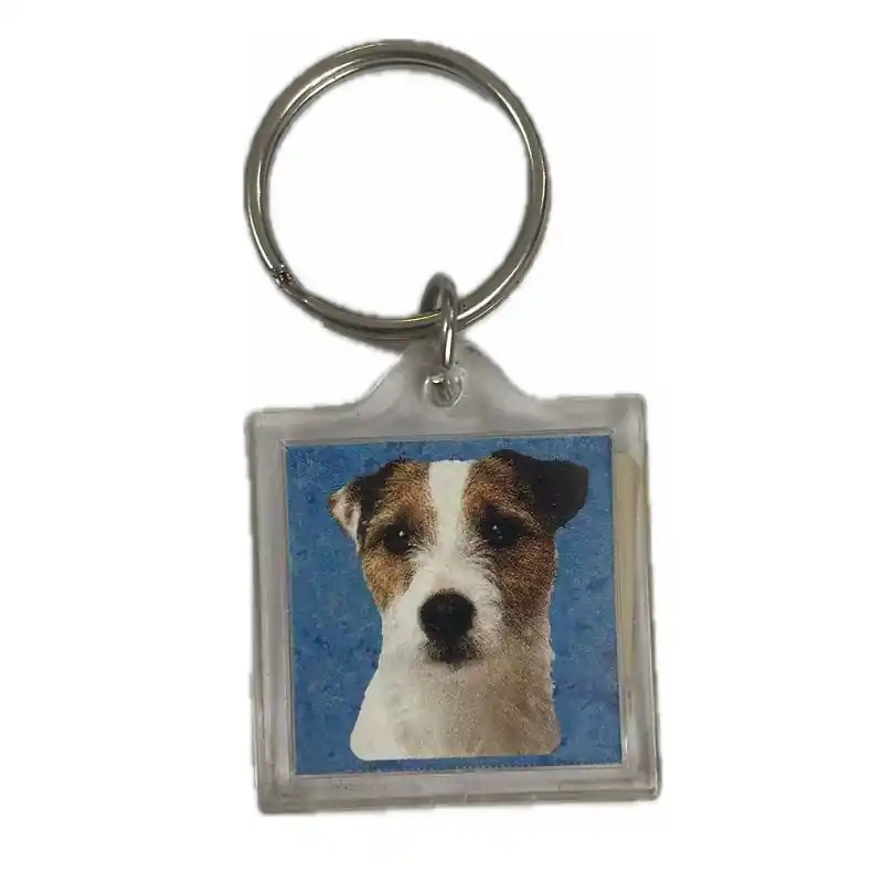 Drótszőrű jack russell terrier képes kulcstartó Alacsony ár