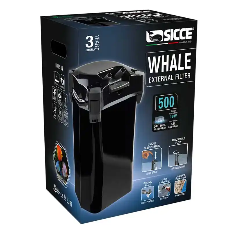Vásárlói kedvenc Sicce Whale 500 külsőszűrő töltettel