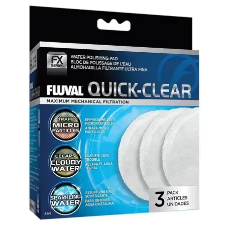Expressz szállítás Hagen Fluval FX2/FX4/FX5/FX6 Quick Clear - külső szűrőhöz perlonvatta (3 db)