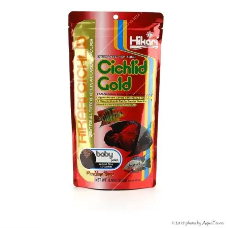 Hikari Cichlid Gold Baby - 250 g (750 ml) - lebegő színfokozó granulátum eleség növendék sügéreknek Ajánlat